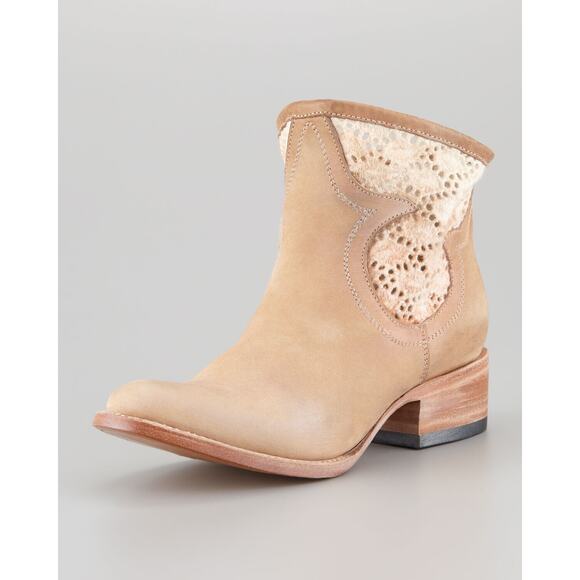 Freebird by Steven 'Cabcro' Lace Canvas Suede Ankle Cowboy Boot Size 10 New $300 - Picture 11 of 12